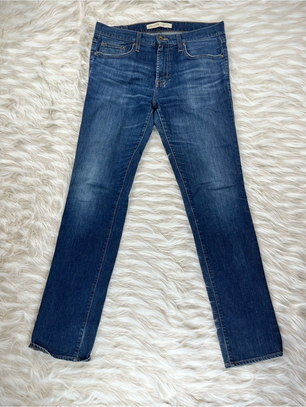 Big Star Archtype Jeans Men's 33x33 Mid Rise Slim Fit Dark Wash